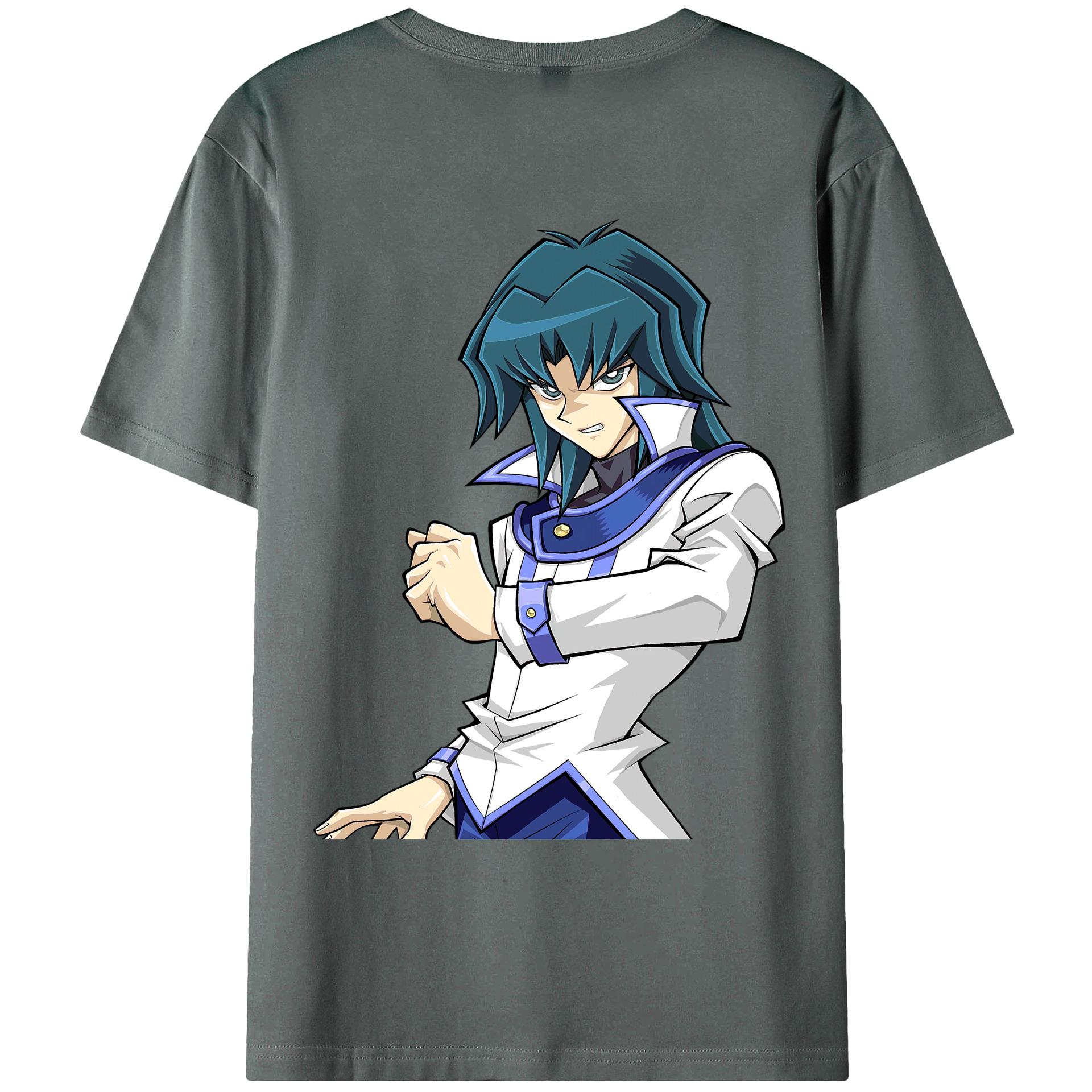 （画像用） 遊☆戯☆王 Yu-Gi-Oh! 綿100％ メンズ半袖Tシャツ（バックプリント） 通気性